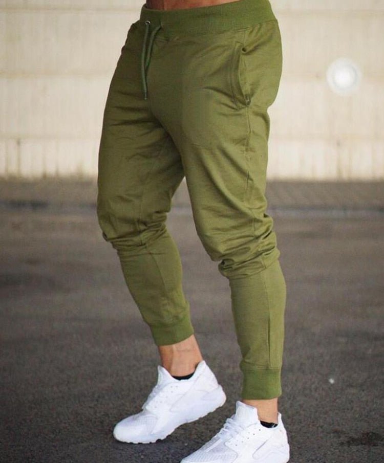 Fitness katoenen broek voor mannen - Looptraining Sport - Ademend - Slimfit - Bivakshop