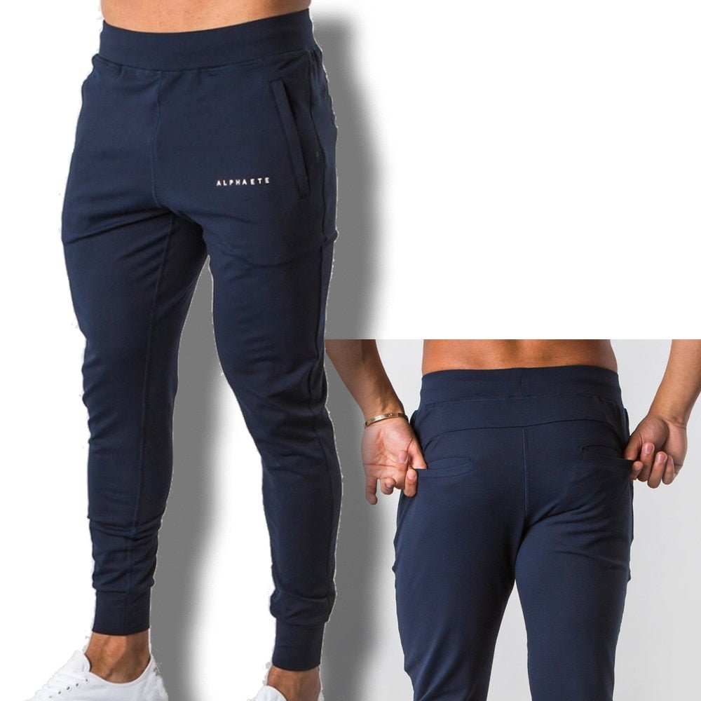Fitness katoenen broek voor mannen - Looptraining Sport - Ademend - Slimfit - Bivakshop