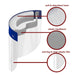 Gelaatsscherm Set van 6 Beschermend gelaatsscherm - FS-01 - Bivakshop