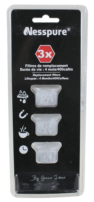Genius Ideas 3-delig Nesspure-vervangingsfilter - Bivakshop