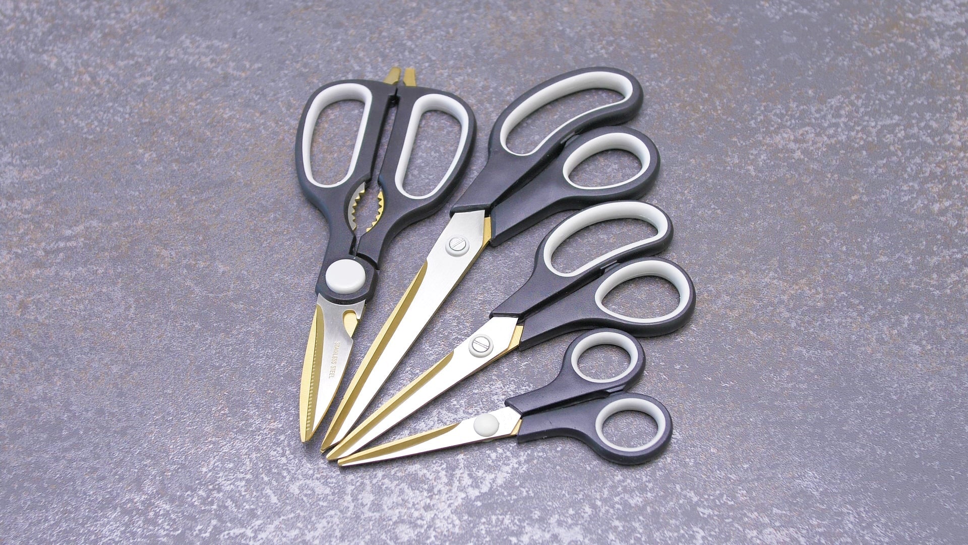 Genius Ideas Titanium gecoate schaar (4 stuks) - Bivakshop
