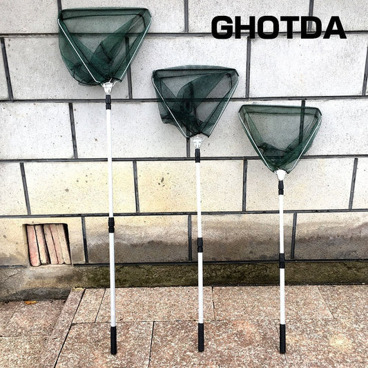 Ghotda Aluminium Visnet - Intrekbaar - Karpervissen - ABS handvat - Bivakshop