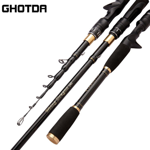 Ghotda carbon vishengel - Spin hengel - 1.6M-2.4M - Ultralicht - Bivakshop