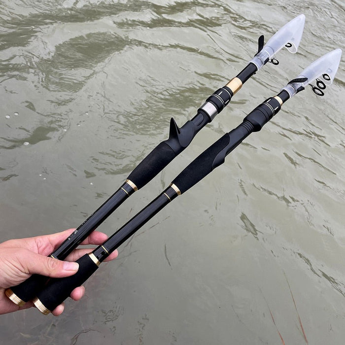 Ghotda carbon vishengel - Spin hengel - 1.6M-2.4M - Ultralicht - Bivakshop