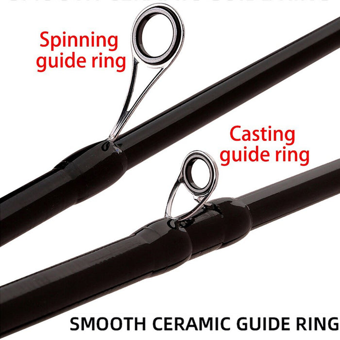 Ghotda carbon vishengel - Spin hengel - 1.6M-2.4M - Ultralicht - Bivakshop