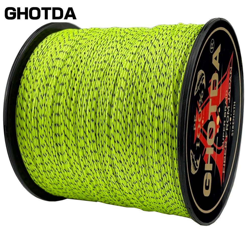 GHOTDA Vislijn X8 - Gevlochten - 100/300 m - Diameter 0.14-0.57mm - Bivakshop