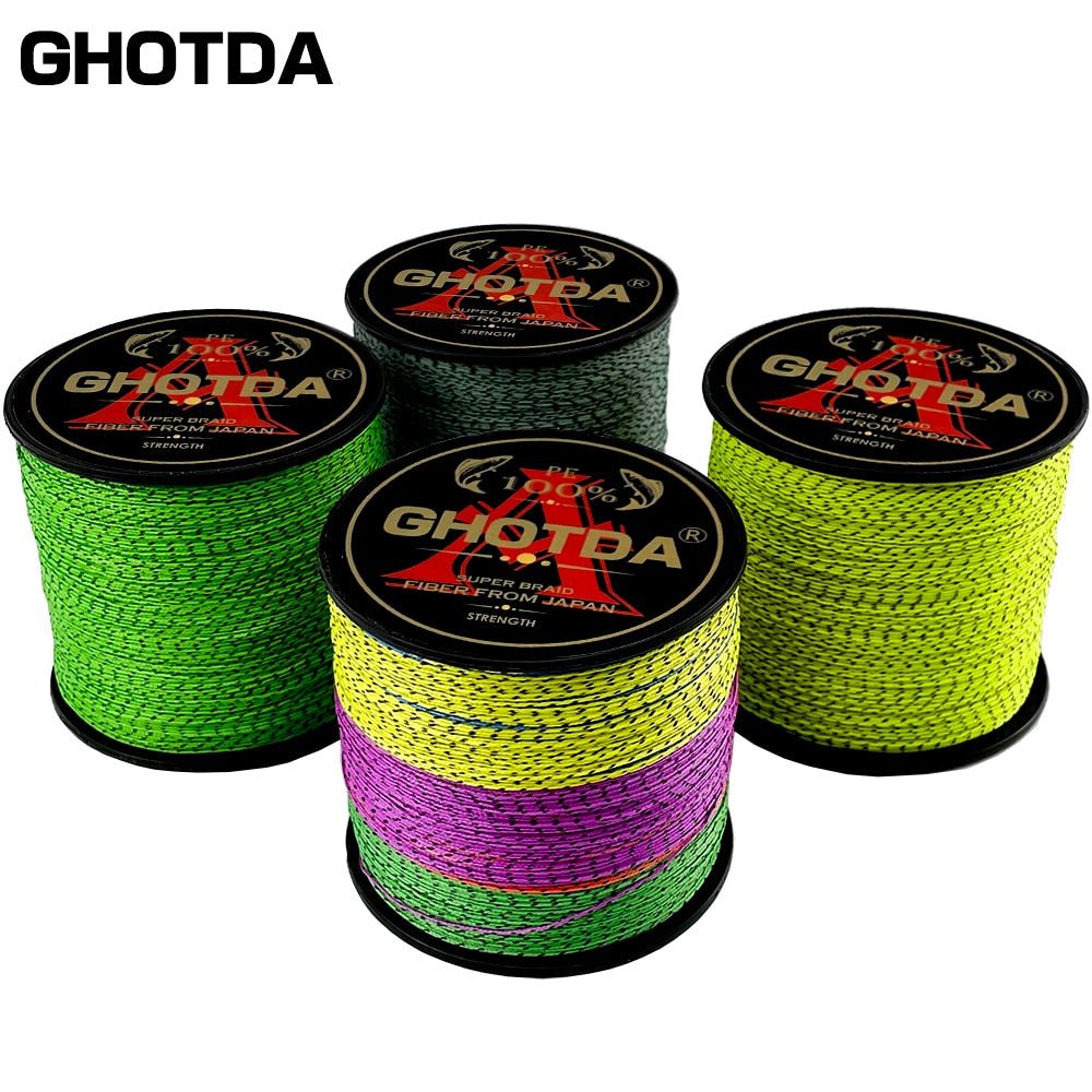 GHOTDA Vislijn X8 - Gevlochten - 100/300 m - Diameter 0.14-0.57mm - Bivakshop