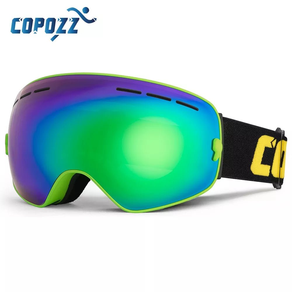 GOG-201 pro skibril - Dubbele lagen, UV400 anti-fog, Groot formaat, Sneeuwbril voor skiën en snowboarden - Bivakshop