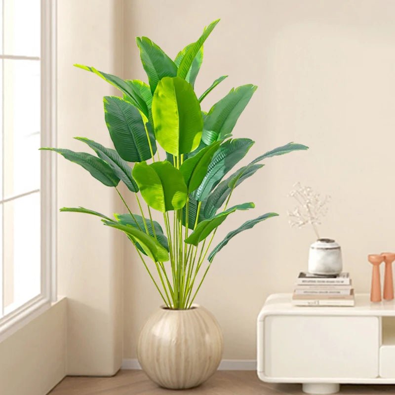 Grote kunstmatige tropische palmboom bananenplant bladeren - Realistische touch - Bivakshop