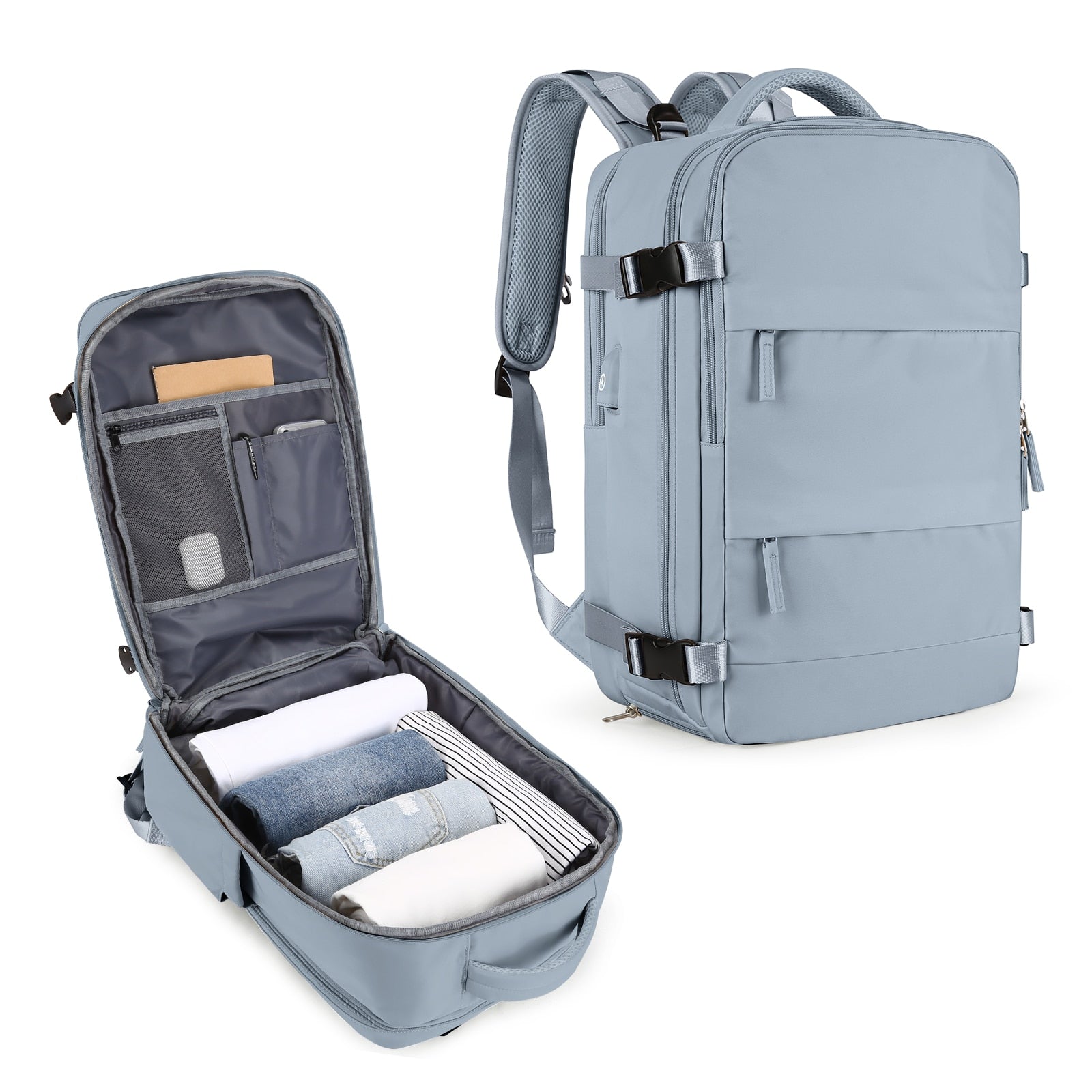 Grote reisrugzak voor mannen - Waterdichte laptoprugzak, Anti-Diefstal handbagage rugzak - Bivakshop