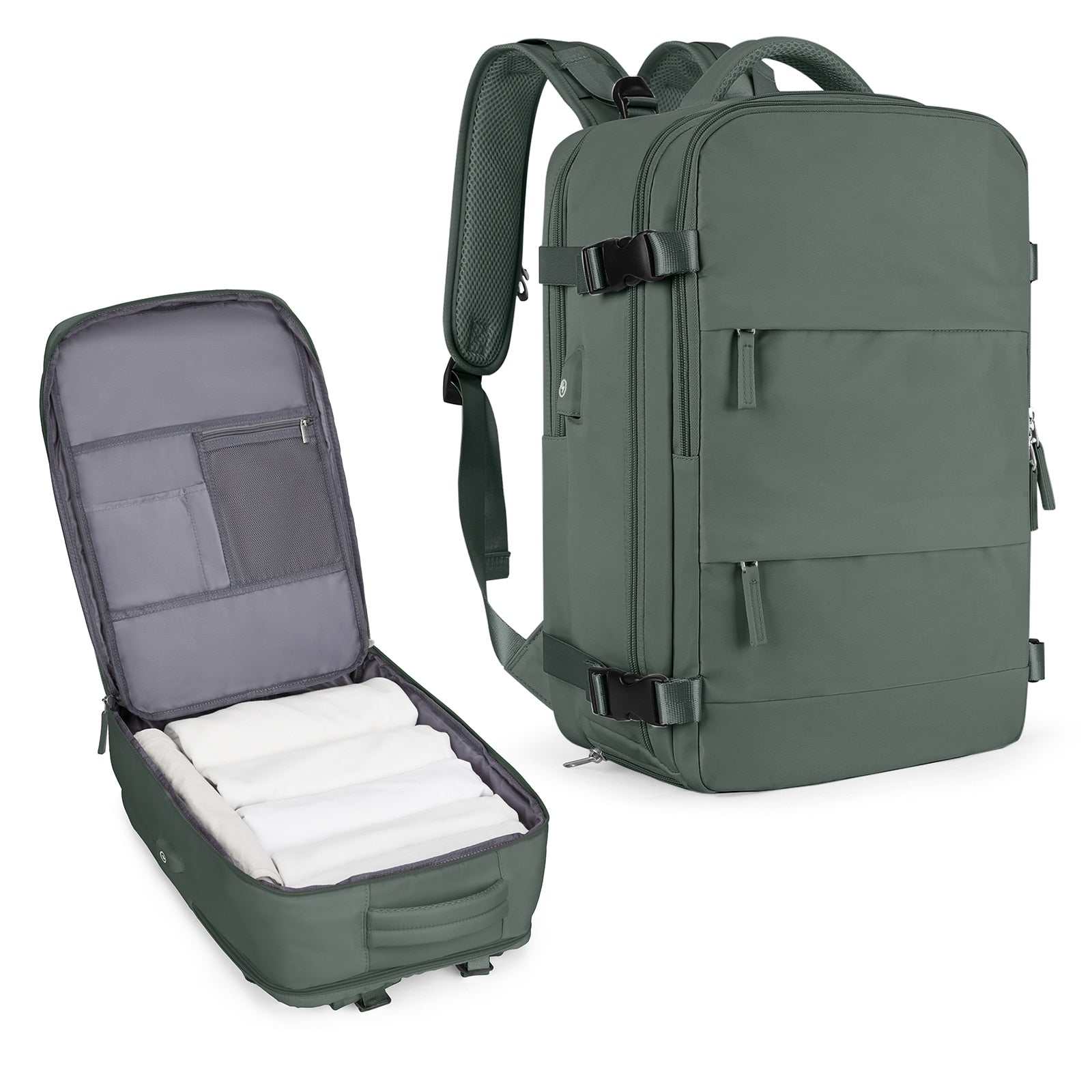 Grote reisrugzak voor mannen - Waterdichte laptoprugzak, Anti-Diefstal handbagage rugzak - Bivakshop