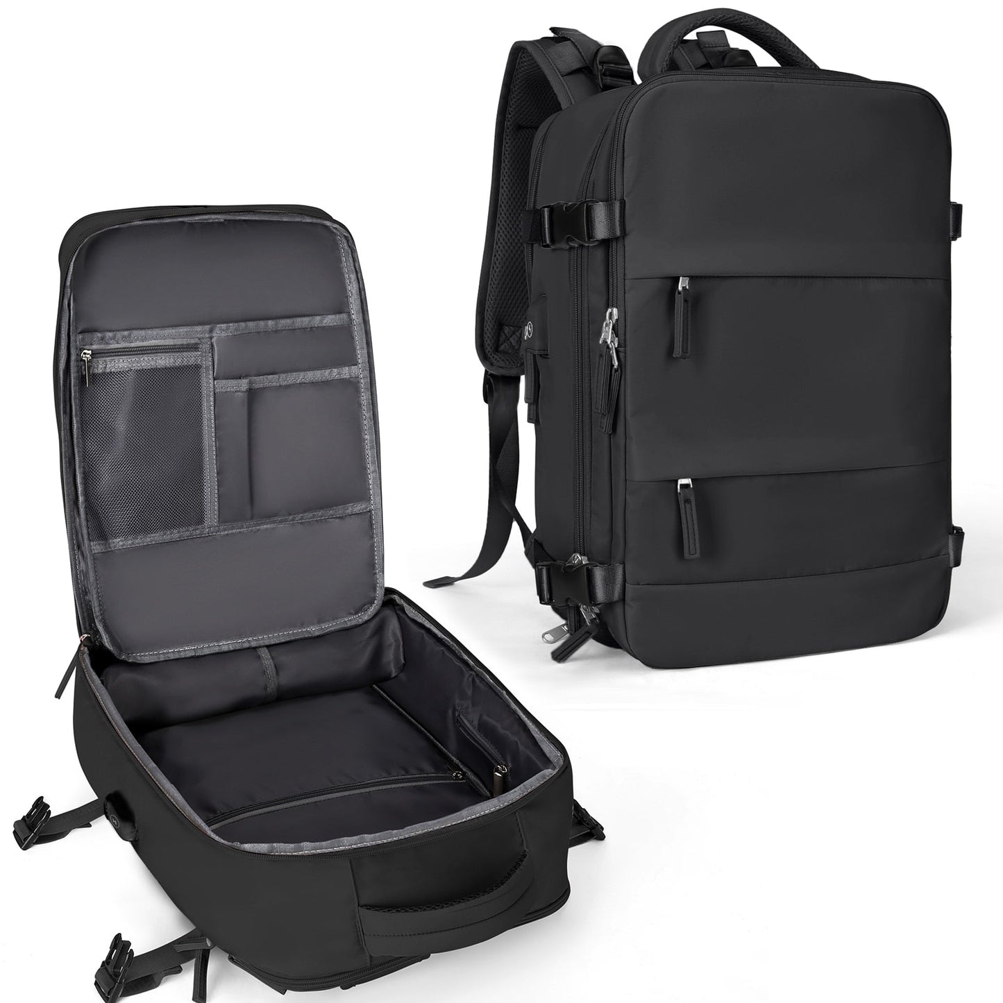 Grote reisrugzak voor mannen - Waterdichte laptoprugzak, Anti-Diefstal handbagage rugzak - Bivakshop