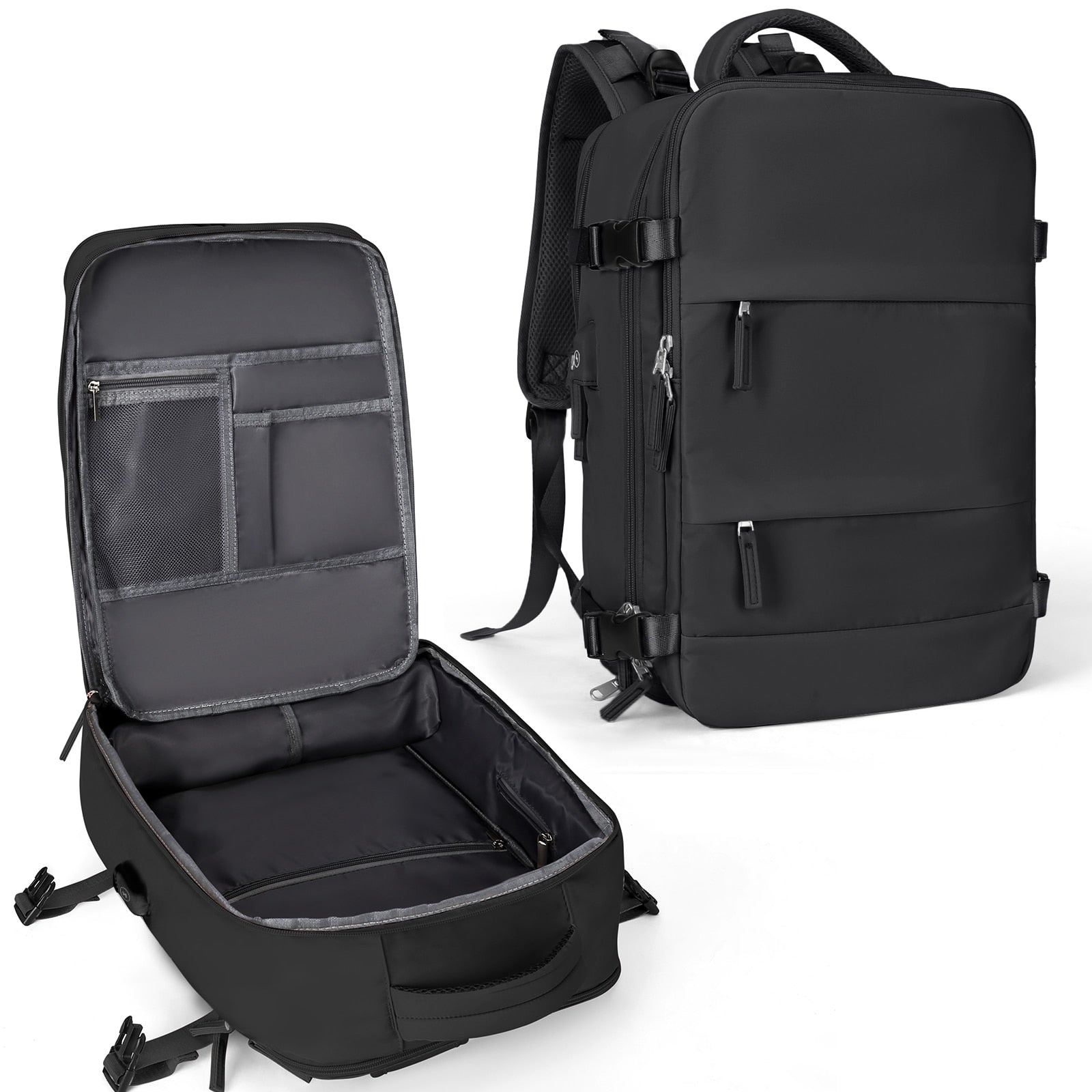 Grote reisrugzak voor mannen - Waterdichte laptoprugzak, Anti-Diefstal handbagage rugzak - Bivakshop