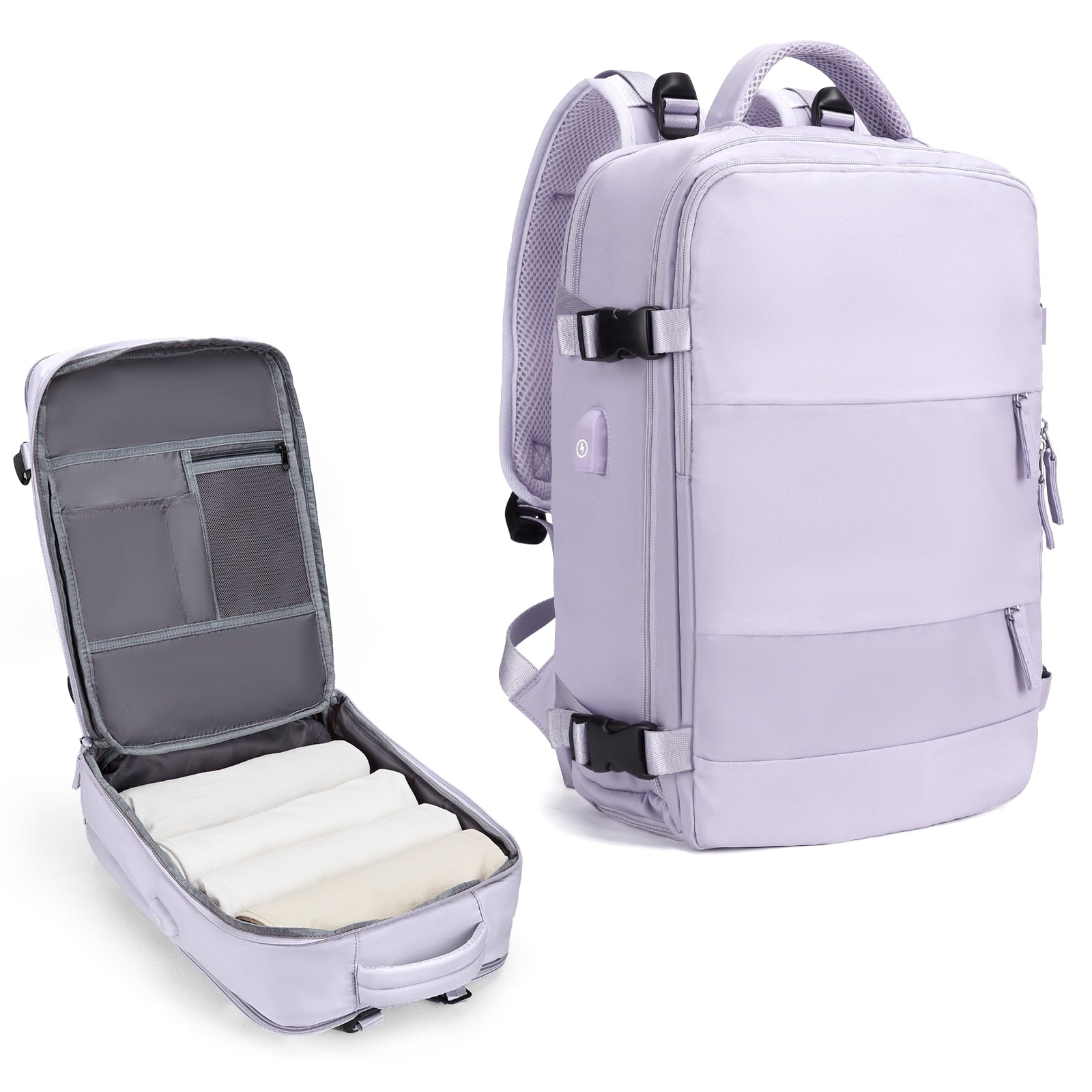 Grote reisrugzak voor mannen - Waterdichte laptoprugzak, Anti-Diefstal handbagage rugzak - Bivakshop