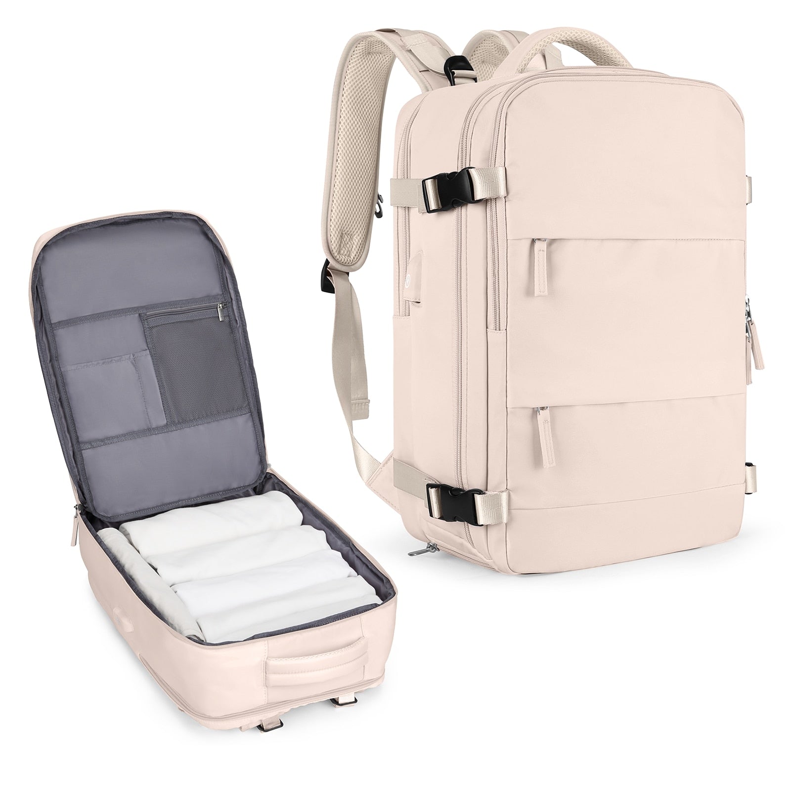 Grote reisrugzak voor mannen - Waterdichte laptoprugzak, Anti-Diefstal handbagage rugzak - Bivakshop