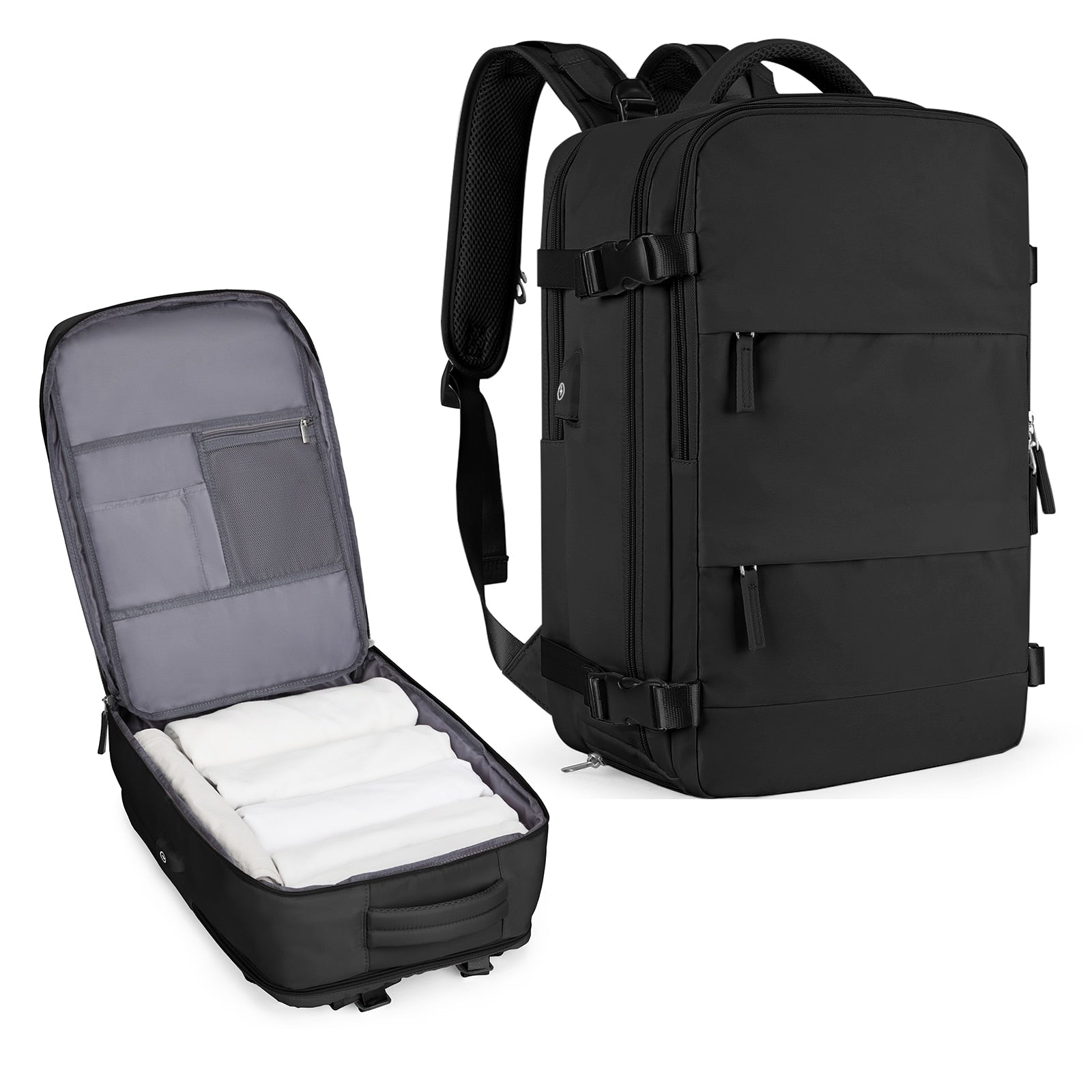 Grote reisrugzak voor mannen - Waterdichte laptoprugzak, Anti-Diefstal handbagage rugzak - Bivakshop