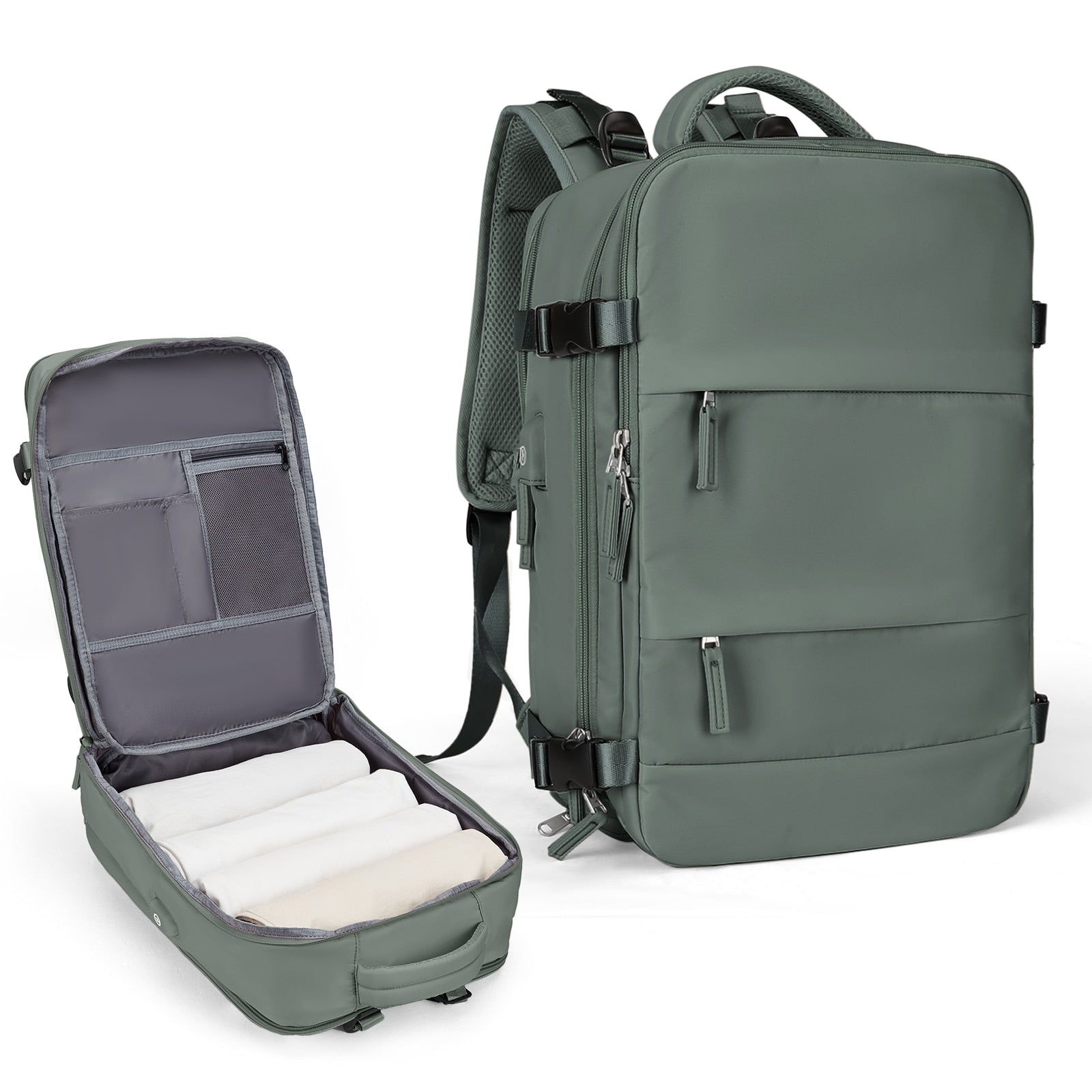 Grote reisrugzak voor mannen - Waterdichte laptoprugzak, Anti-Diefstal handbagage rugzak - Bivakshop