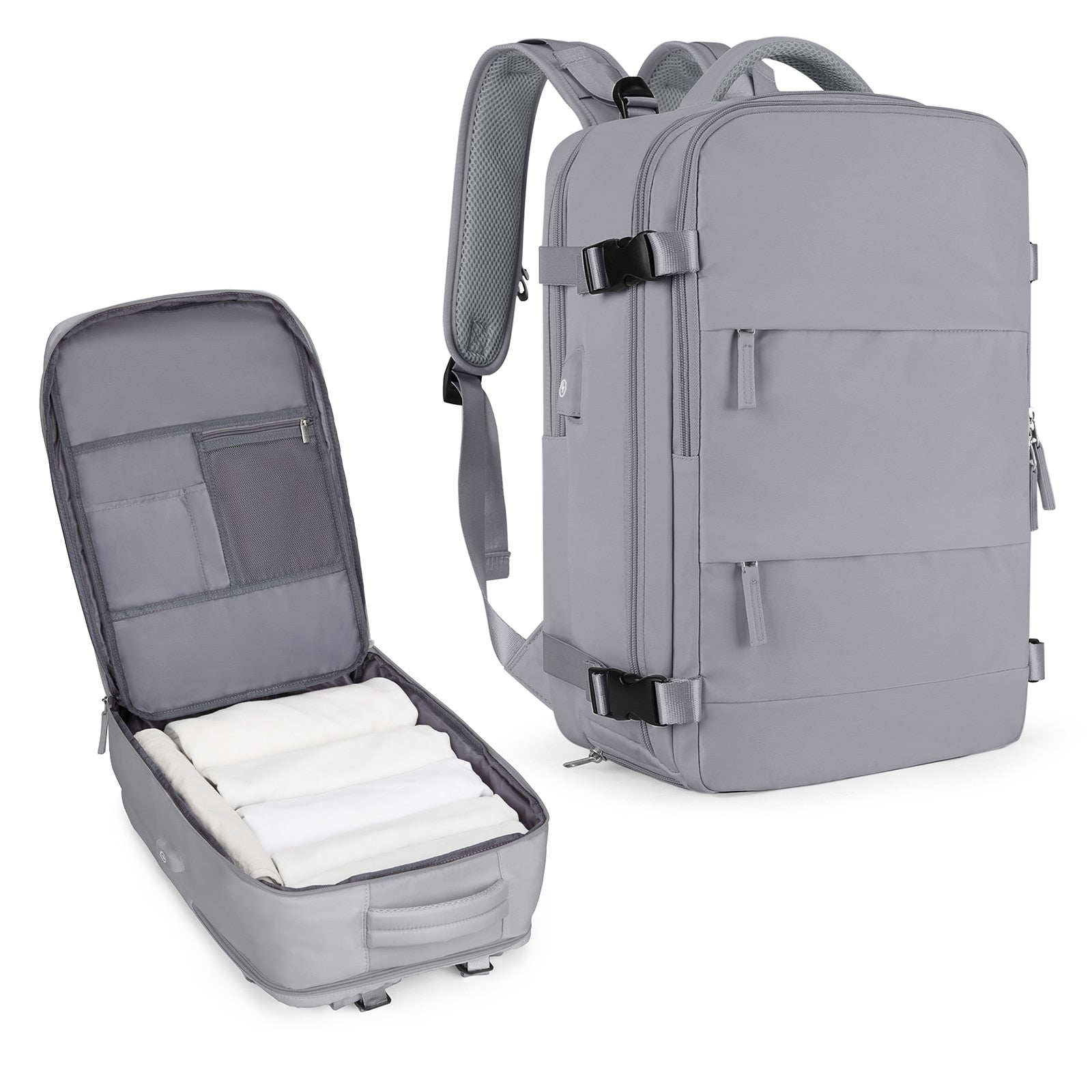 Grote reisrugzak voor mannen - Waterdichte laptoprugzak, Anti-Diefstal handbagage rugzak - Bivakshop