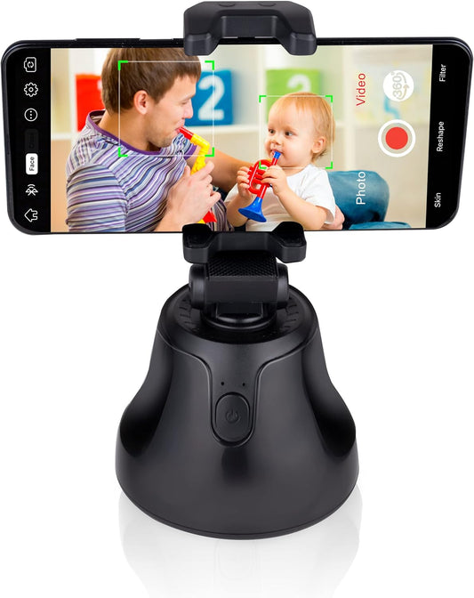 Grundig ED-49803: 360° Rotating, Face/ Object Tracking Phone Holder for Vlogger - Bivakshop