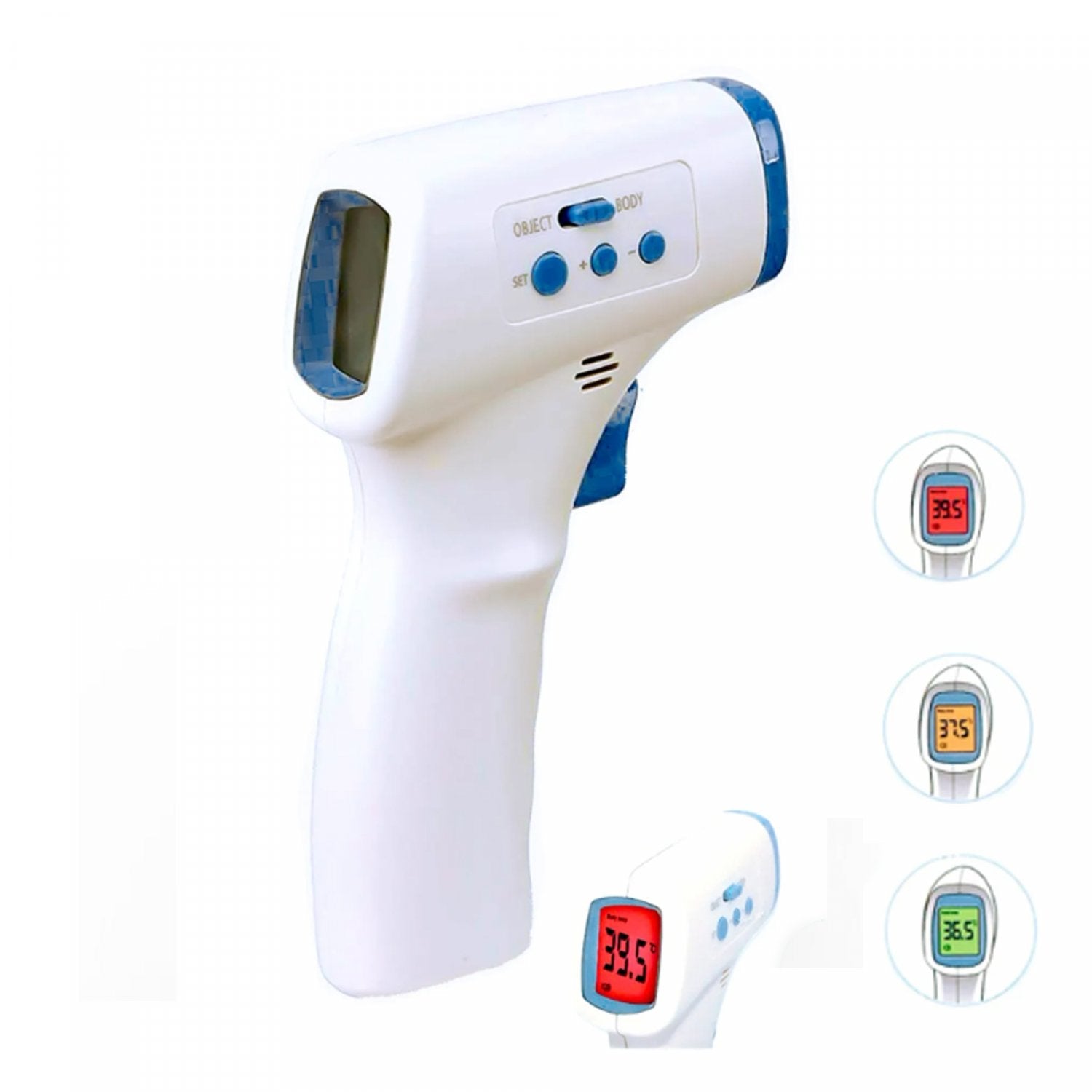 Grundig Infrarood Digitale Thermometer - LED Licht Indicator - Bivakshop