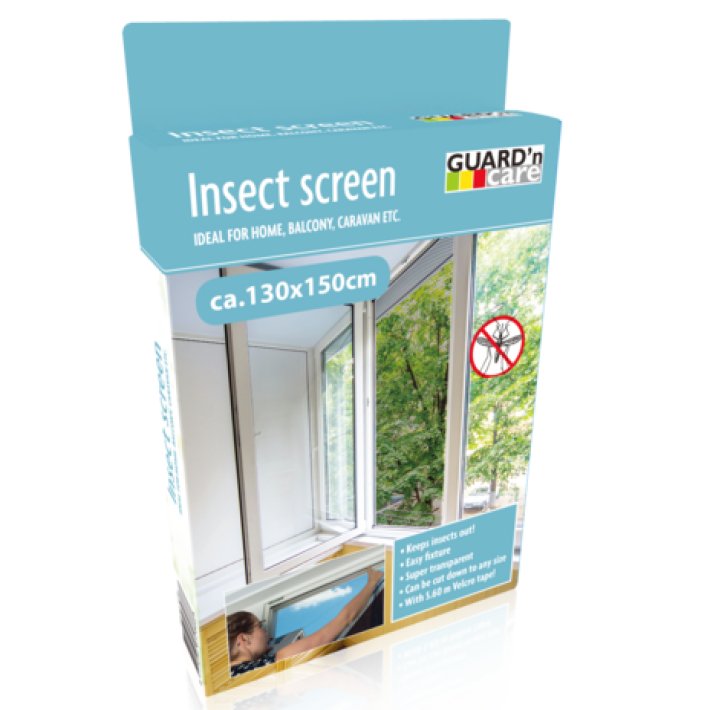 Guard'n Care ED-57868: Window Mosquito Net & Anti-Insect Protection Screen- 130x150cm - Bivakshop