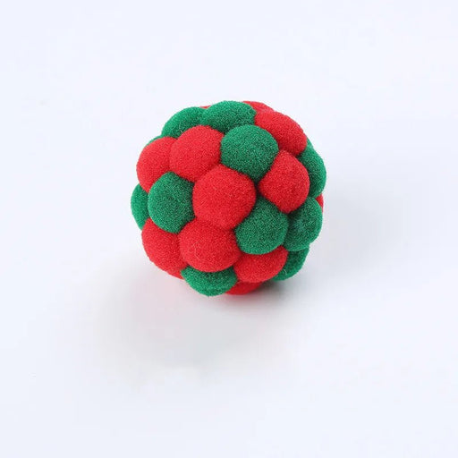 Handgemaakt grappig katten bouncy bal speelgoed - Interactieve pluche bell bal voor katten - Bivakshop