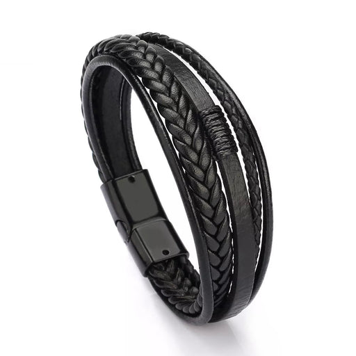 Handgeweven armband heren lederen touw armband etnische stijl sieraden - Bivakshop