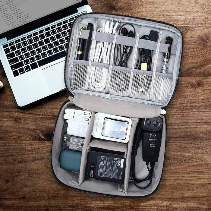 Handige digitale opbergzak USB accessoire - Waterdichte kabel organizer - Bivakshop