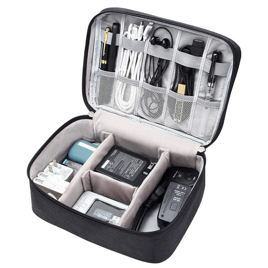 Handige digitale opbergzak USB accessoire - Waterdichte kabel organizer - Bivakshop