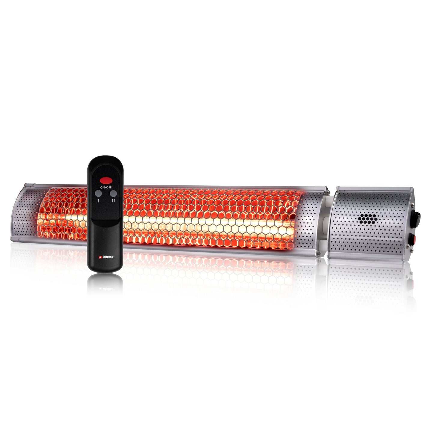 Heater Terrasverwarmer Met Afstandsbediening 2000W - Alpina - Bivakshop