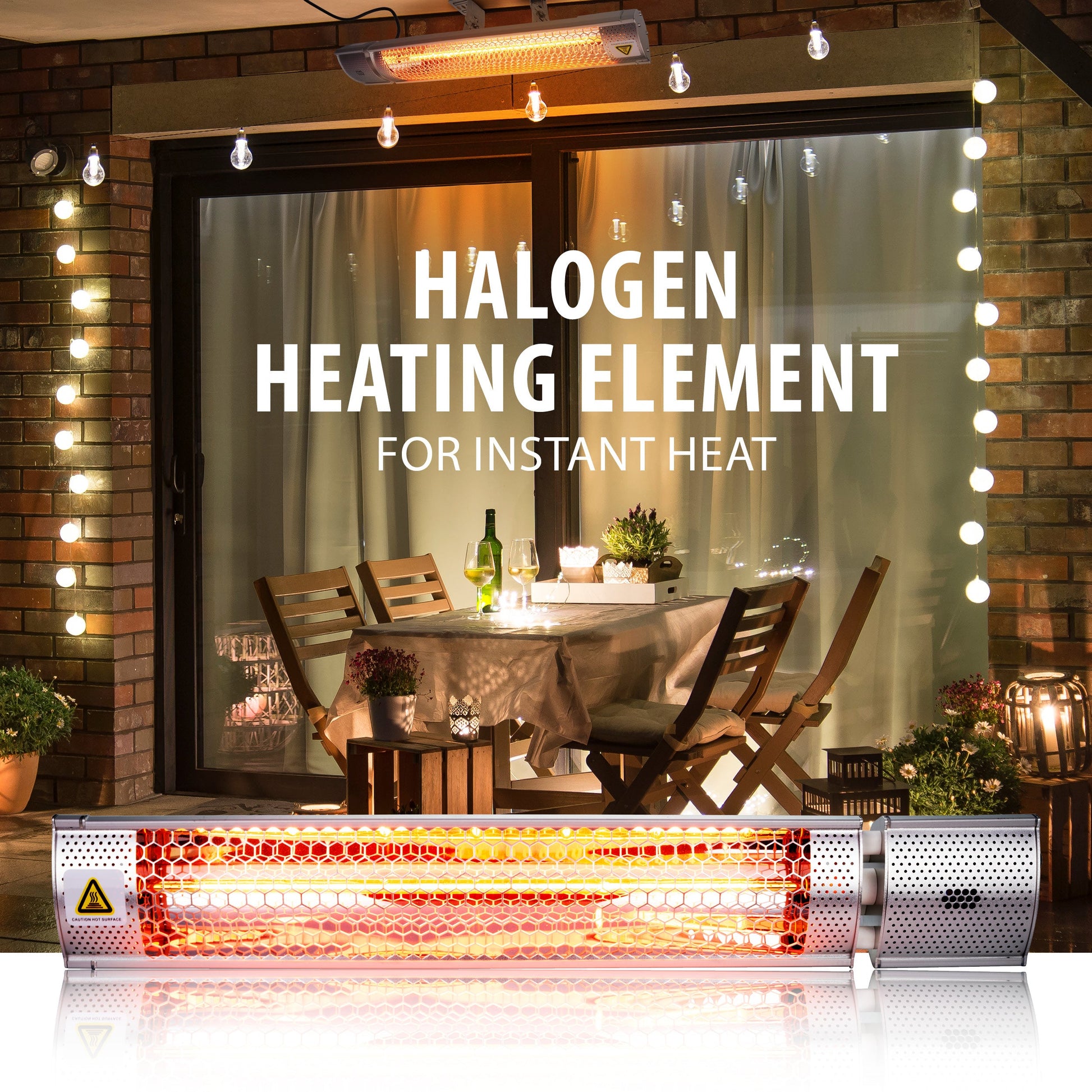 Heater Terrasverwarmer Met Afstandsbediening 2000W - Alpina - Bivakshop