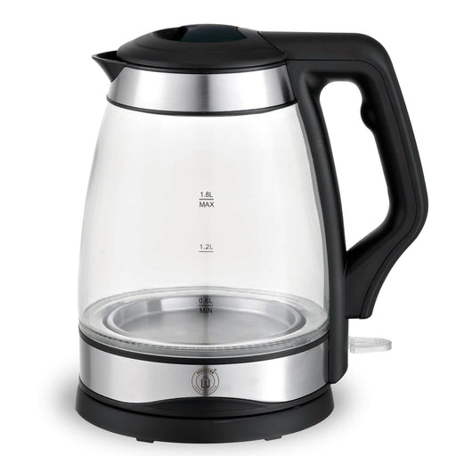 Herzberg 1.8L Elektrische Glazen Waterkoker met LED-Lichtindicator - BPA vrij - Bivakshop