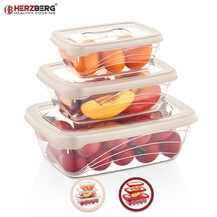 Herzberg 3 Stuks Bio Saver Box Ivoor - Opbergdozen - Bivakshop