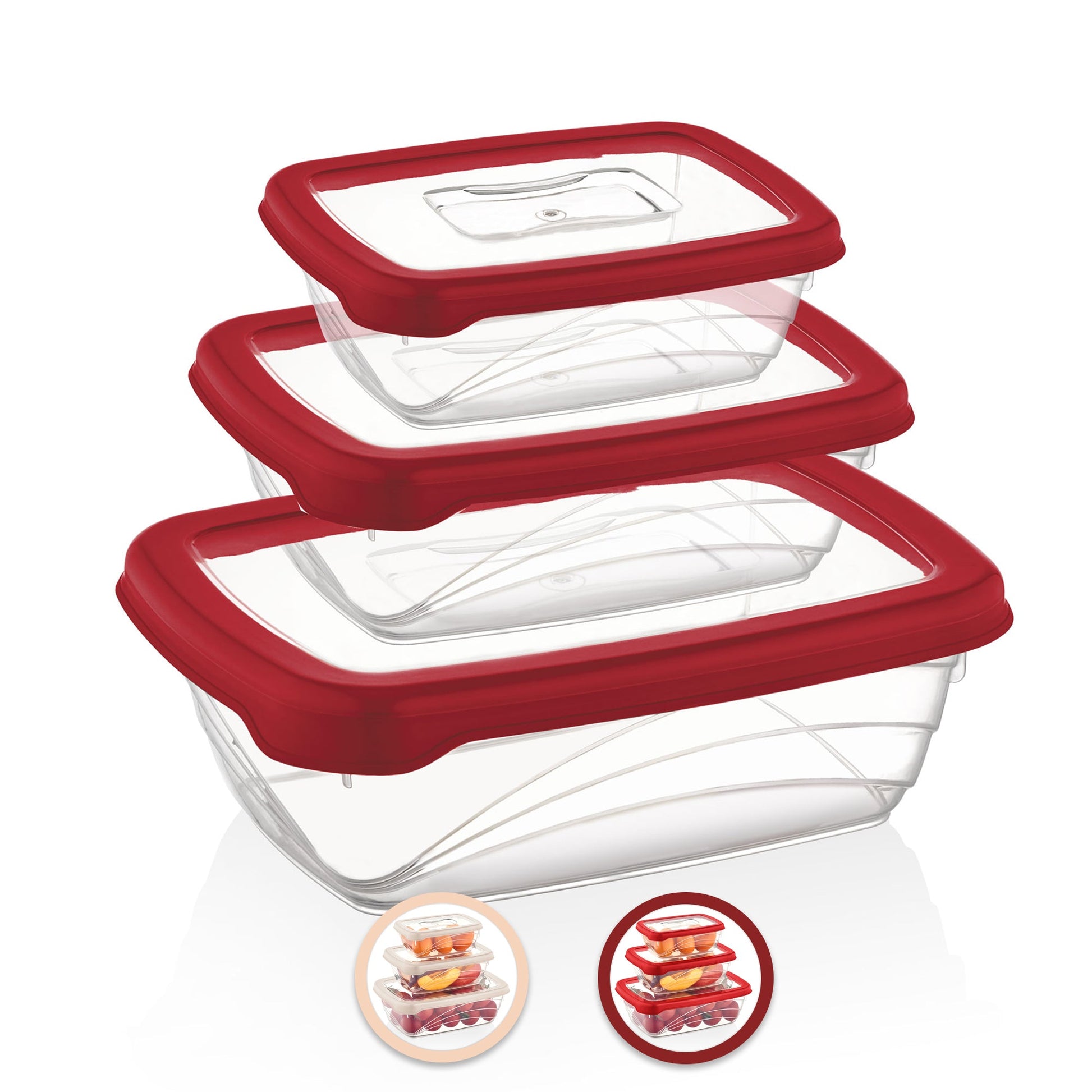 Herzberg 3 Stuks Bio Saver Box Ivoor - Opbergdozen - Bivakshop