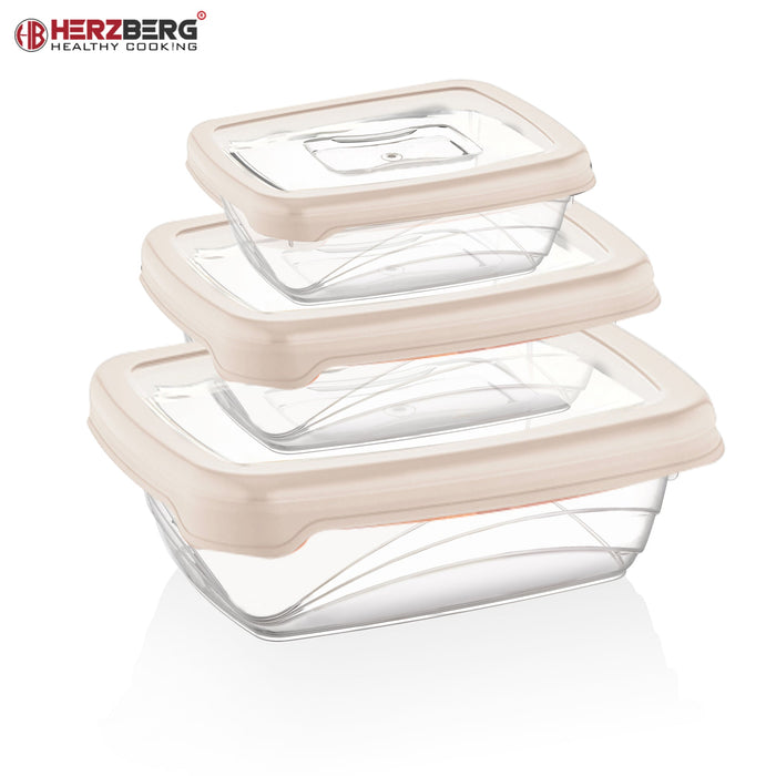 Herzberg 3 Stuks Bio Saver Box Ivoor - Opbergdozen - Bivakshop