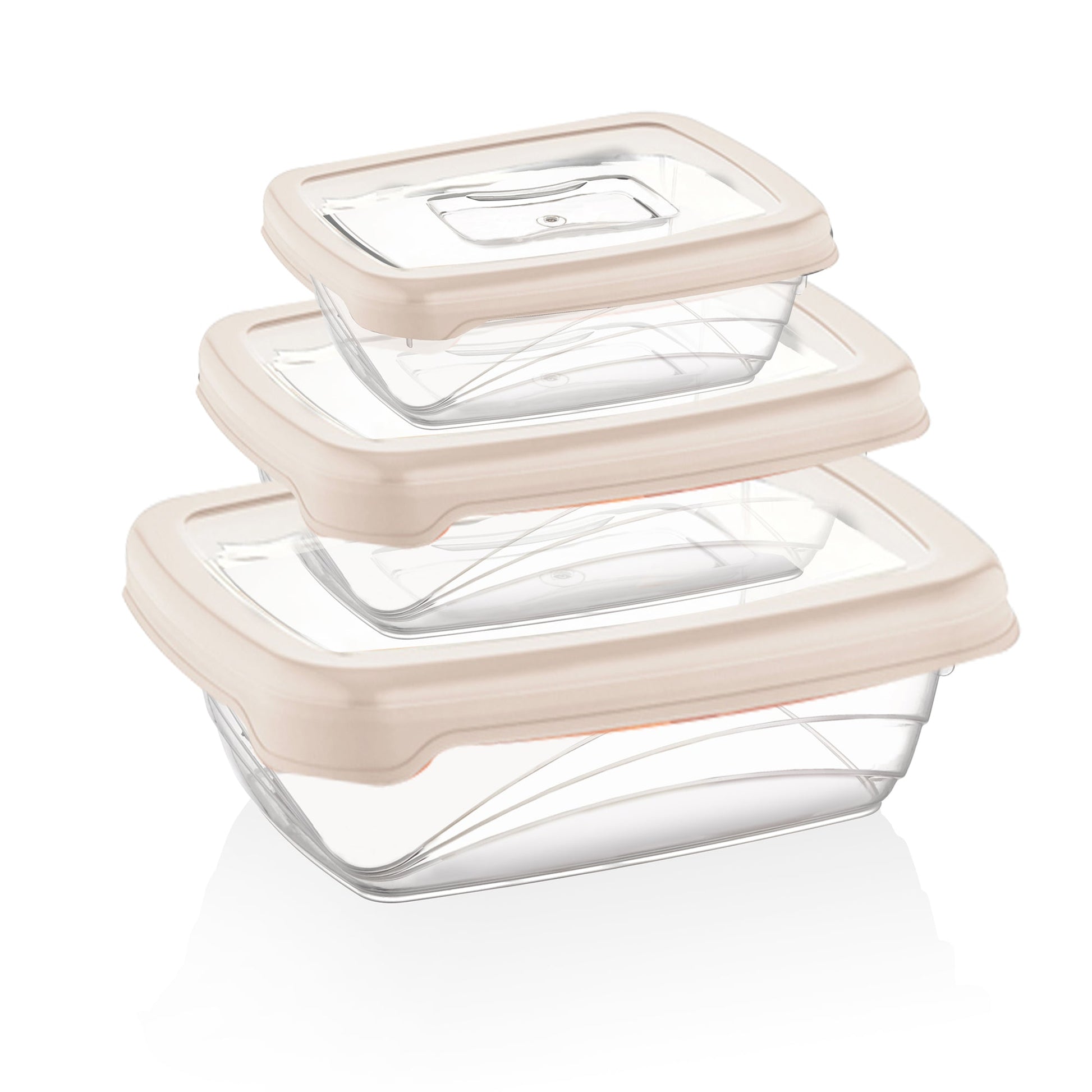 Herzberg 3 Stuks Bio Saver Box Ivoor - Opbergdozen - Bivakshop