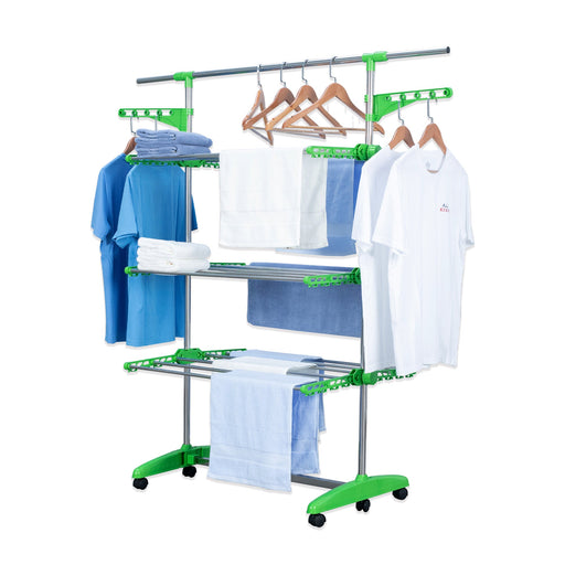 Herzberg 3-Tier Kleding Wasserij Droogrek Groen - Bivakshop