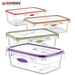 Herzberg 4 Stuks Stapelbare Smart Unlock Storage - Bivakshop