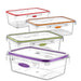 Herzberg 4 Stuks Stapelbare Smart Unlock Storage - Bivakshop