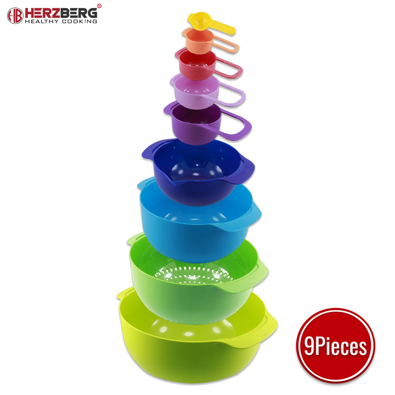 Herzberg 9-in-1 kom- en maatbekerset - Bivakshop