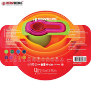 Herzberg 9-in-1 kom- en maatbekerset - Bivakshop