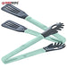 Herzberg Cooking 2 - in - 1 blauwe nylon schoteltang - Bivakshop