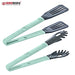 Herzberg Cooking 2 - in - 1 blauwe nylon schoteltang - Bivakshop