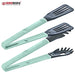 Herzberg Cooking 2 - in - 1 blauwe nylon schoteltang - Bivakshop