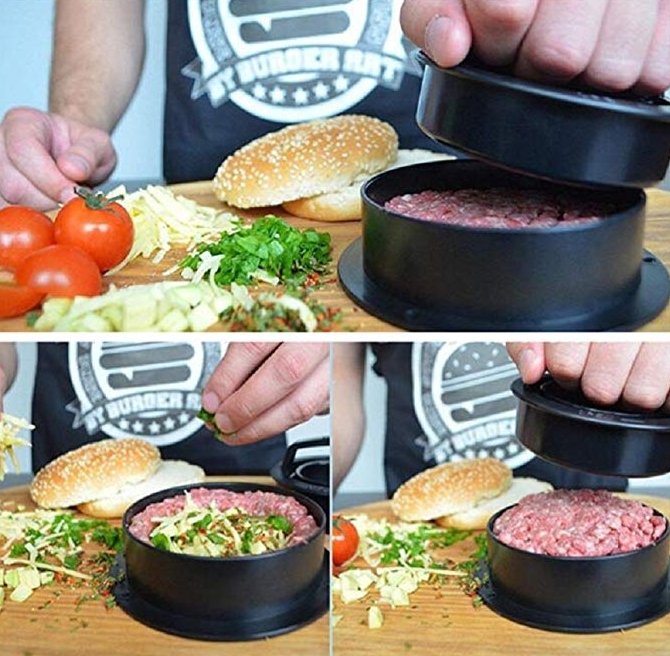 Herzberg Hamburger Pers en Patty maker - Bivakshop