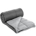 Herzberg HG-2020BCO: Tweekleurig Microfiber Dekbed - 200x200cm Grijs - Bivakshop