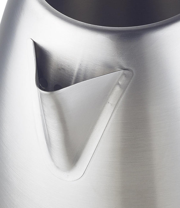 Herzberg HG - 5011SIL: 1.8L 1500W Stainless Steel Electric Kettle - Silver - Bivakshop
