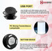 Herzberg HG-5049: LED-Verlichting Op Yoertuig Wit - Bivakshop