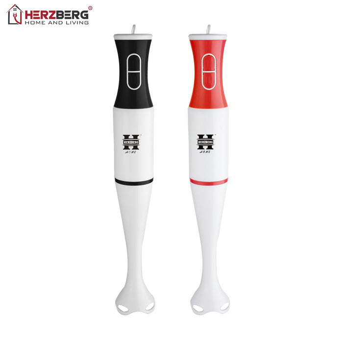Herzberg HG-5058: Staafmixer Rood - RVS - Bivakshop