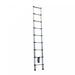 Herzberg HG - 5260: Aluminium telescopische ladder met antislipvoeten - 2,6 meter - Bivakshop
